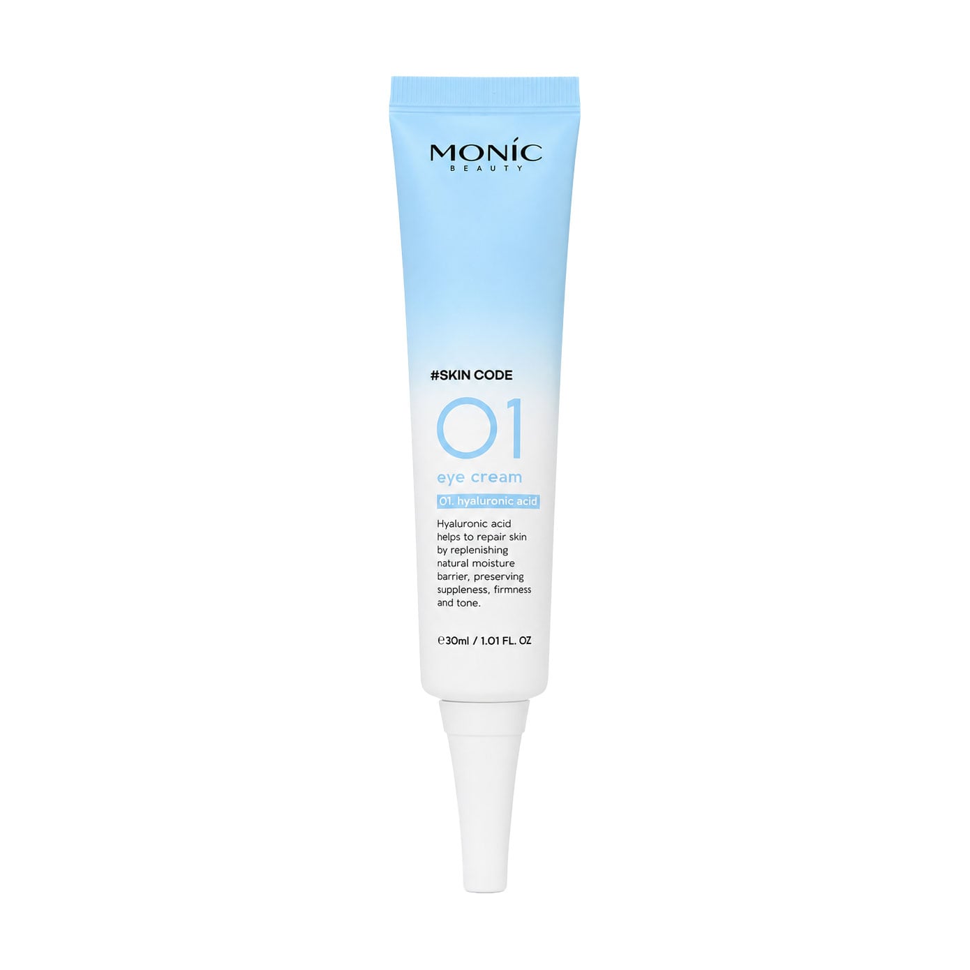 Ультралегкий крем для шкіри навколо очей Monic Beauty Skin Code 01 Hyaluronic Acid Eye Cream, 30 мл